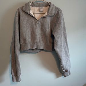 Aritzia Tna COZY FLEECE PERFECT 1/4 ZIP SWEATSHIRT